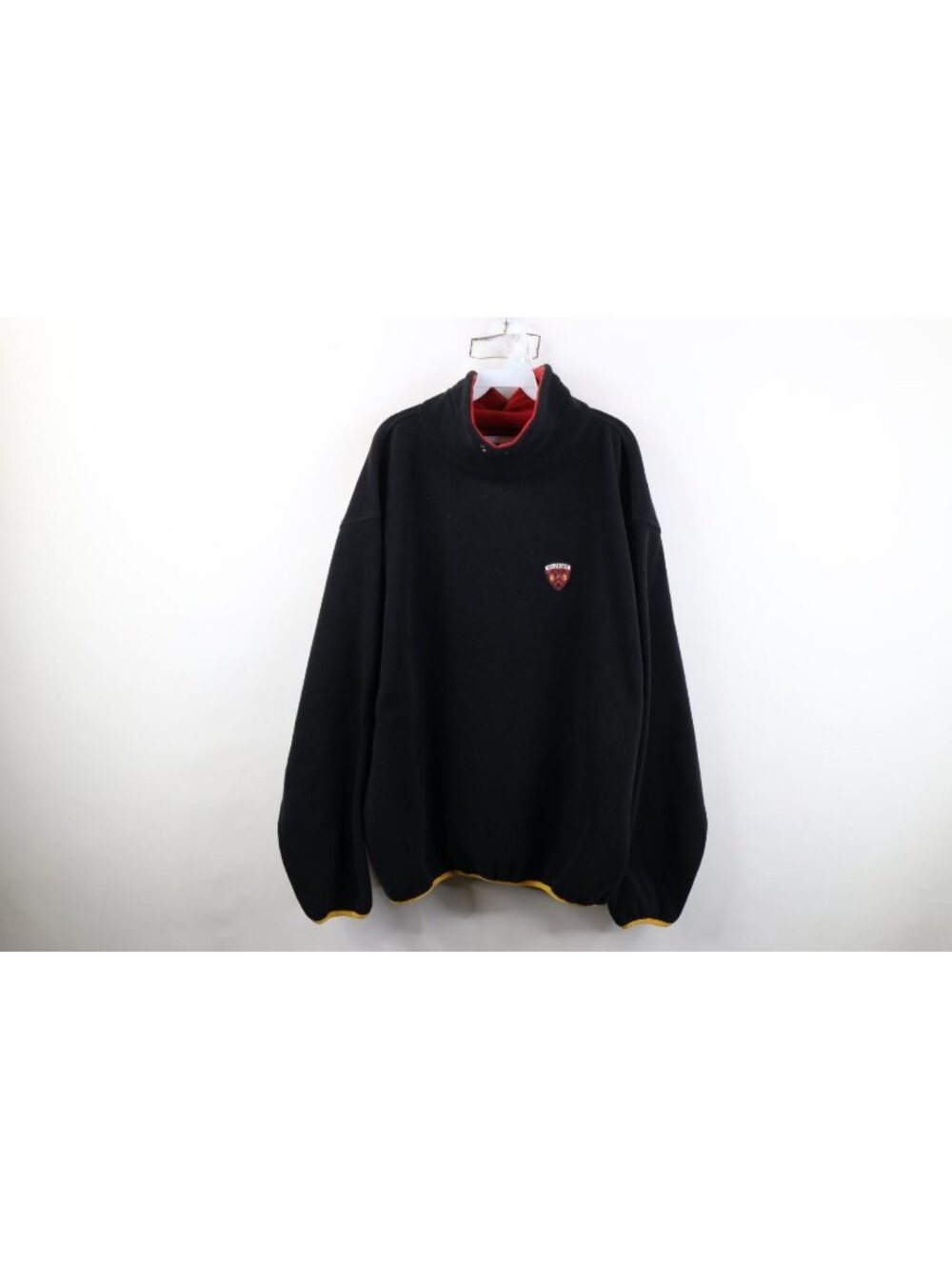 Vintage 90s Tommy Hilfiger Mens Large Mountain Climbing Mock Neck Fleece Sweater